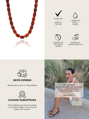 mara necklace- agata