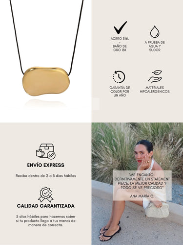julia necklace - gold - Pre venta