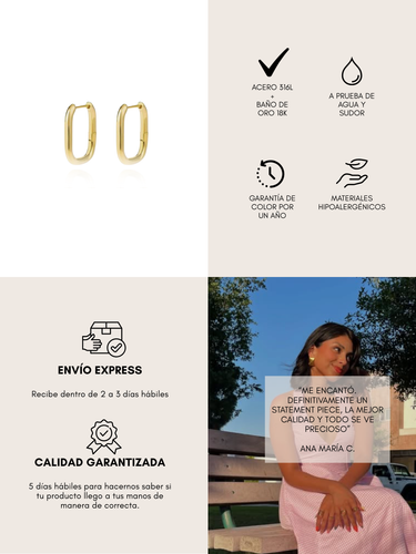 hadda x hoops - gold - pre venta
