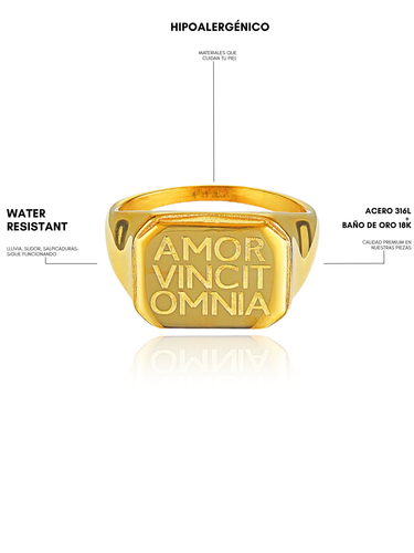 Love conquers - ring