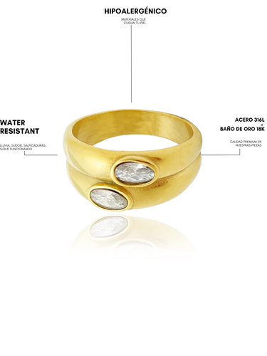 1990 gold ring - clean - pre venta