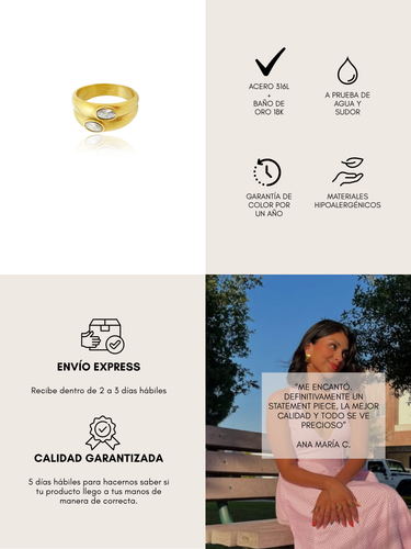 1990 gold ring - clean - pre venta