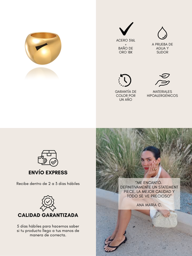 XL DOME RING- GOLD