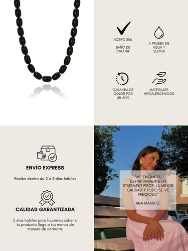 mara necklace - agate