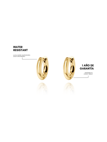 monaco mini hoops - gold