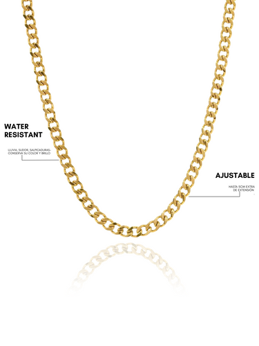 cuban jumbo necklace - gold
