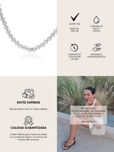 Emma necklace - silver