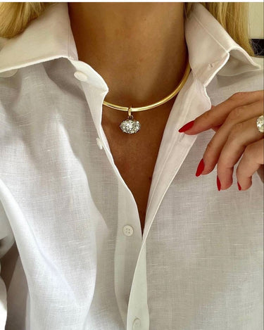 Marquise xl necklace - gold - pre venta