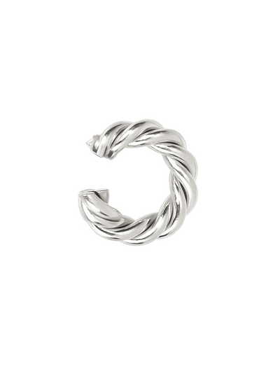 ROLL EAR CUFF - SILVER