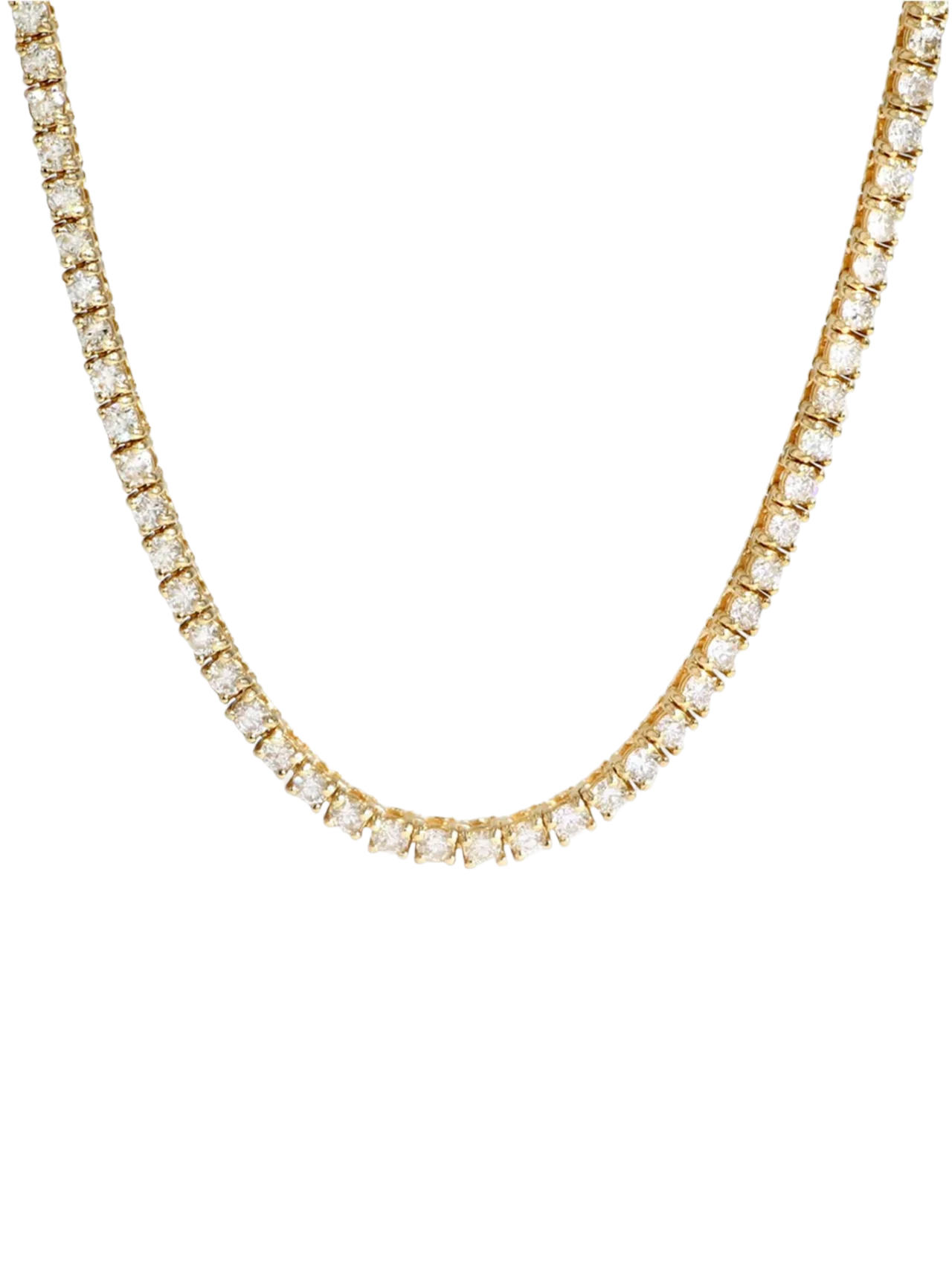 Tennis necklace - gold