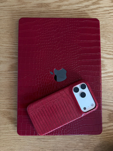 Cherry red Lizard - Iphone case