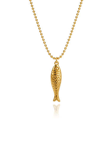 sardine gold - necklace