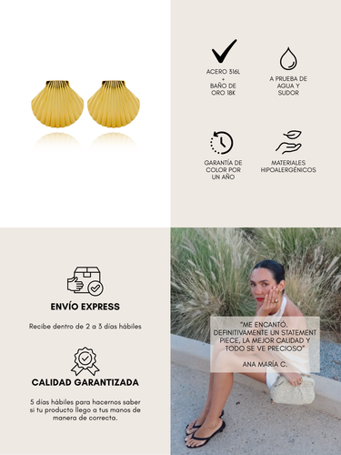 chiara earrings - gold