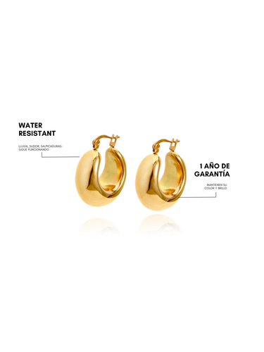Dome m hoops - gold