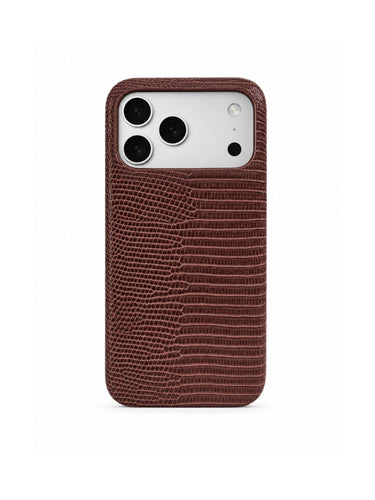 brown red Lizard - Iphone case