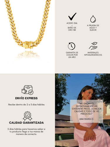 Xl isobel necklace - gold