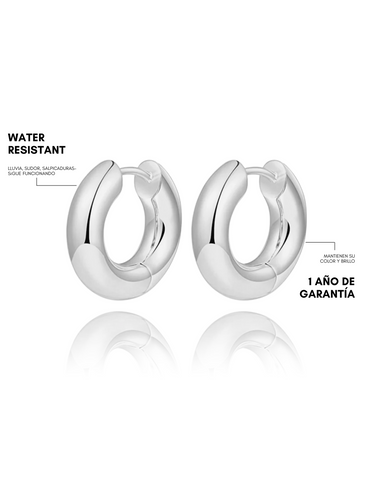 Marah hoops - silver
