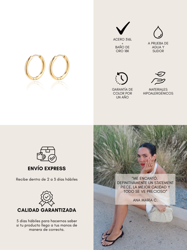 monaco m hoops - gold