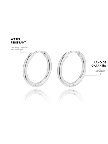monaco m hoops - silver