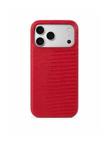 Cherry red Lizard - Iphone case