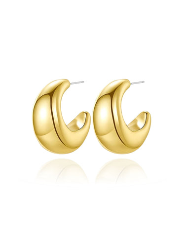 celine xl hoops - gold
