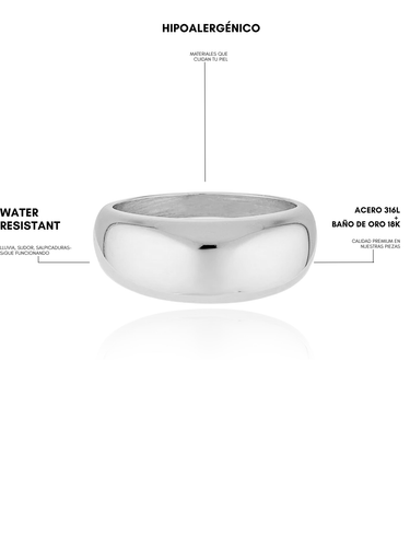 Dome ring - silver