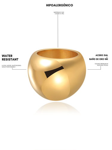 XL DOME RING- GOLD
