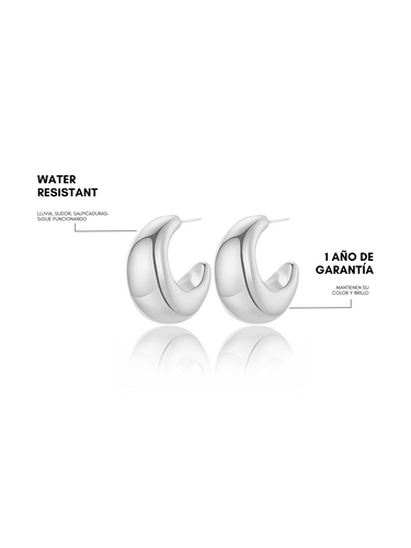 Xl Celin hoops - silver