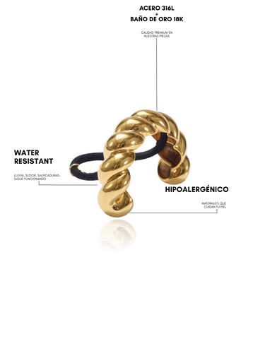 GLOSSY TWIST - PONY GOLD