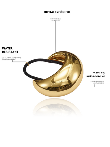Elena hair cuff  - gold