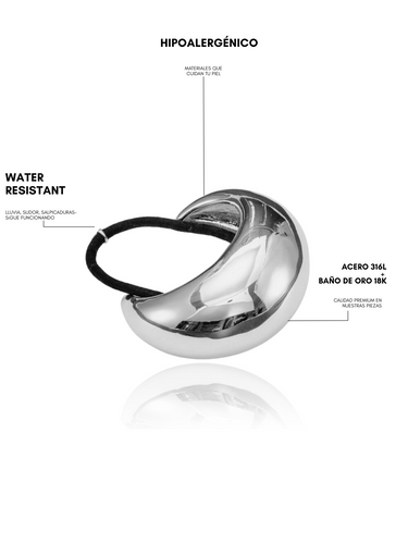 Elena hair cuff - silver