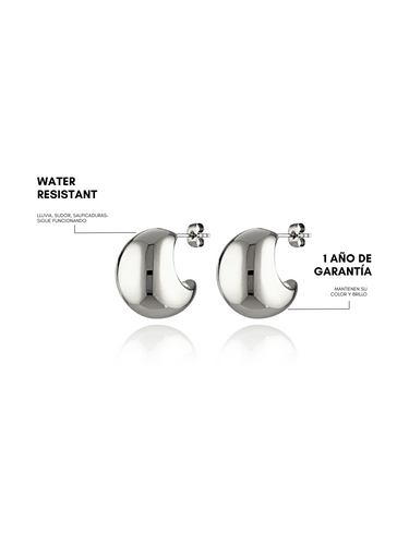 baby lolita hoops - silver