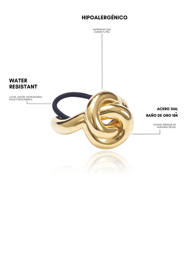 knot cuff - gold
