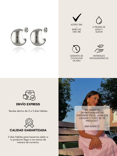 baby lolita hoops - silver