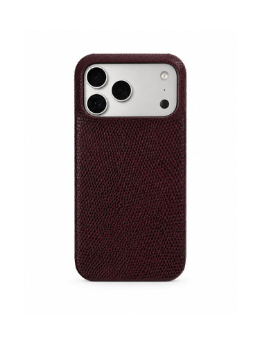Burgundy Lizard - IPHONE CASE