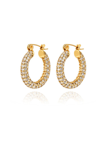 sam m hoops - gold