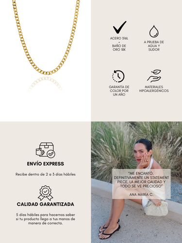 cuban jumbo necklace - gold