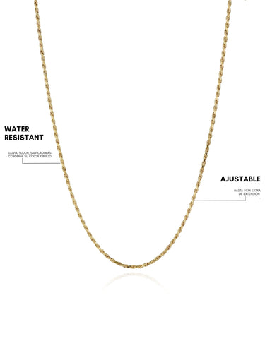 Baby roll necklace - gold