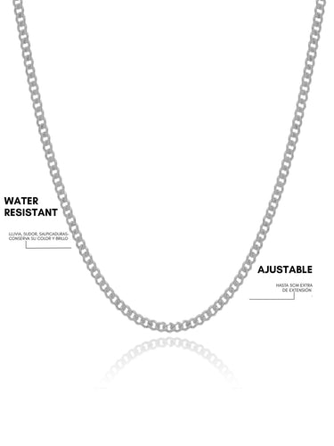 Cuban jumbo necklace - silver