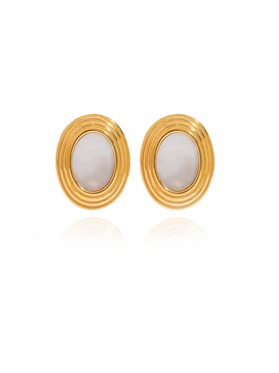 sea earrings - gold