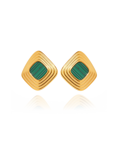 Malaquita earrings