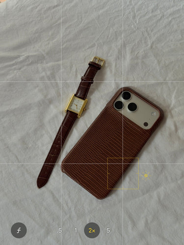 brown red Lizard - Iphone case