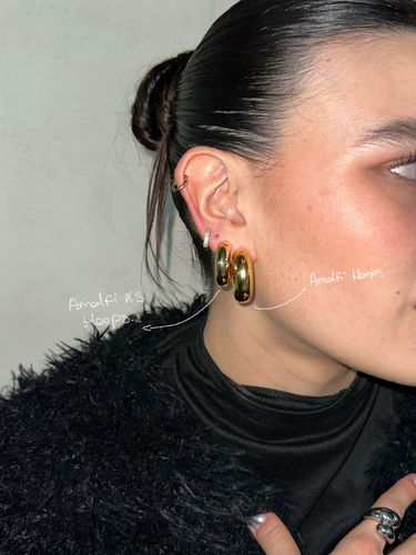 Amalfi xs hoops - gold