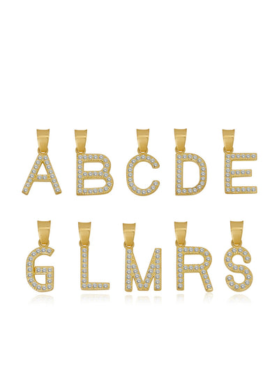 10K Oro-Letter Charm