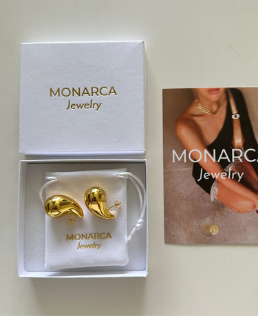 The drop hoops - gold