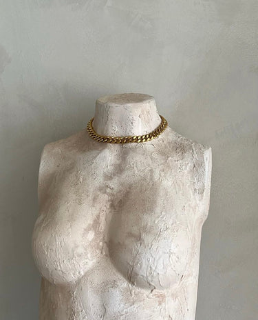 cuban jumbo necklace - gold