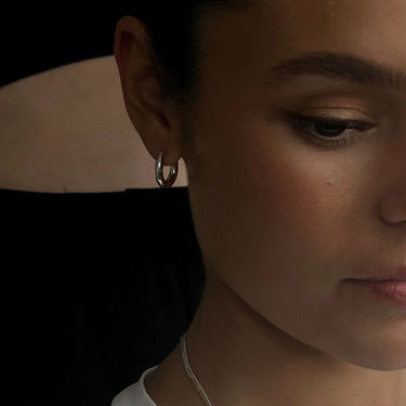 monaco mini hoops - Silver